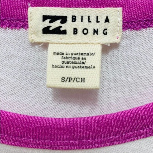 Billabong Ride Alone T-Shirt Orchard 3/4 Sleeves Crew Neckline Small NEW - Picture 8 of 11